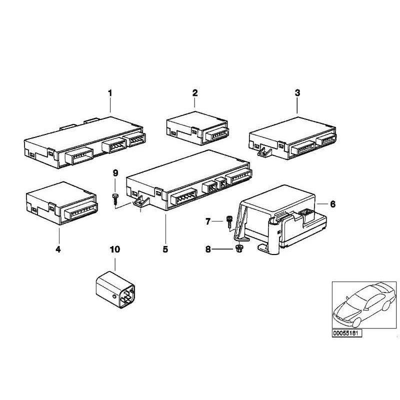 Original BMW Grundmodul 4 uncodiert (61358387528)