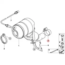 Genuine BMW Muffler clamp (18307793025)