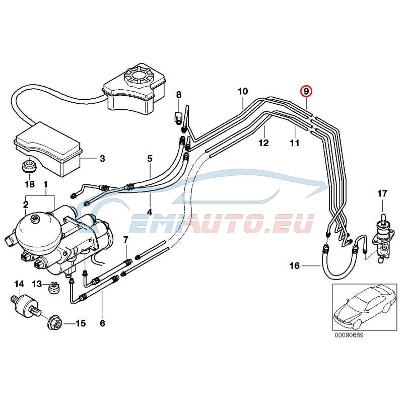 Original BMW Rohrleitung Kupplung (21532228331)