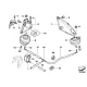 Genuine BMW Engine mount, left (22113421297)