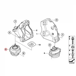 Genuine BMW Engine mount, right (22113453257)