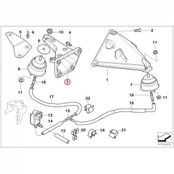Genuine BMW Engine support right (22116750108)