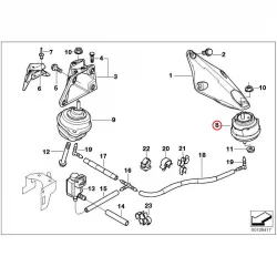 Genuine BMW Engine mount, left (22116750861)