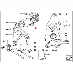 Genuine BMW ENGINE SUPPORT RIGHT (22116751226)