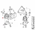 Genuine BMW Engine mount, right (22116773248)