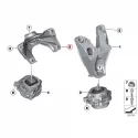 Genuine BMW Engine supporting bracket, right (22116784832)