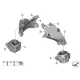 Genuine BMW Engine supporting bracket, left (22116859011)