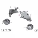 Genuine BMW Engine supporting bracket, left (22116859011)