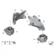 Genuine BMW Engine supporting bracket, left (22116859011)