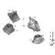 Genuine BMW Engine supporting bracket, left (22116859415)