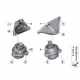 Genuine BMW Engine mount, right (22117935144)