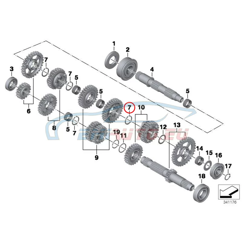 Original BMW Sicherungsring (23008537692)