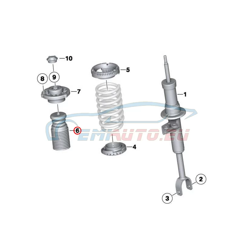 Original BMW Zusatzdämpfer vorn (31336784104)