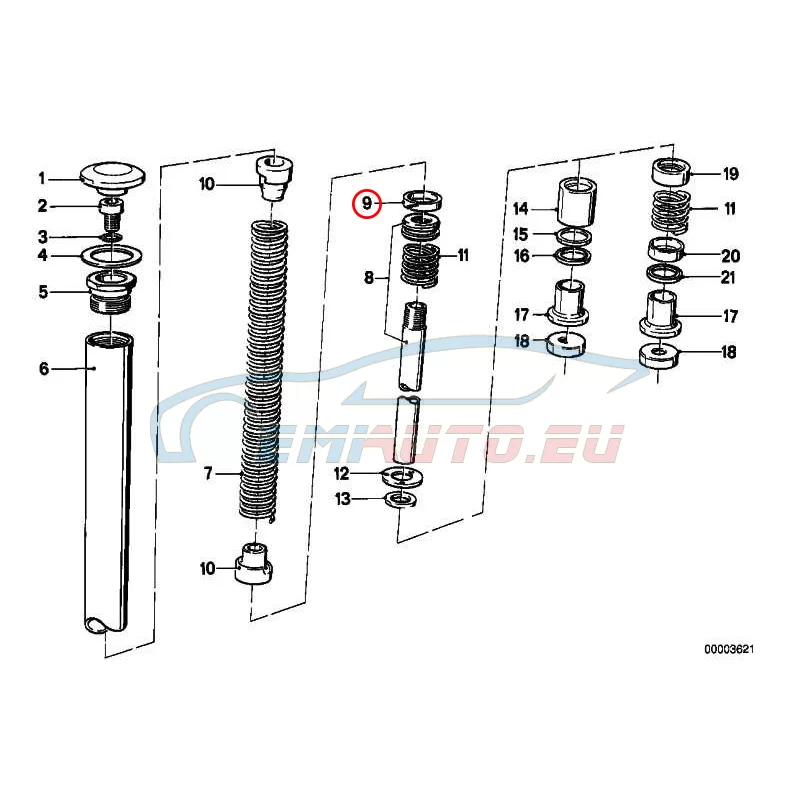 Genuine BMW GUIDE RING (31421241649)
