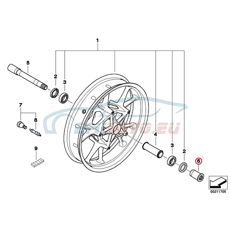Original BMW Gewindebuchse (31427713337)
