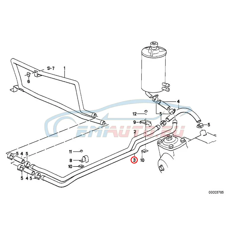 Genuine BMW Pipe (32411128836)