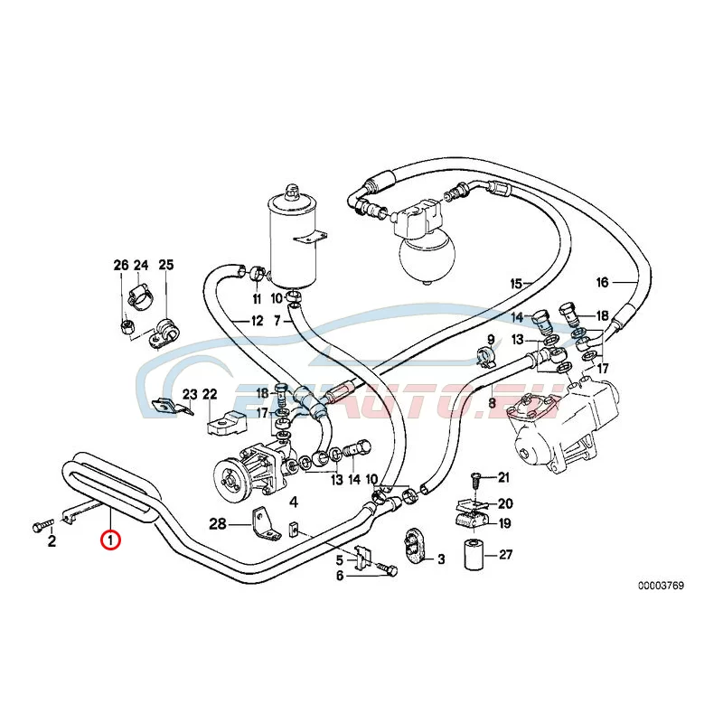 Genuine BMW Pipe (32411133229)