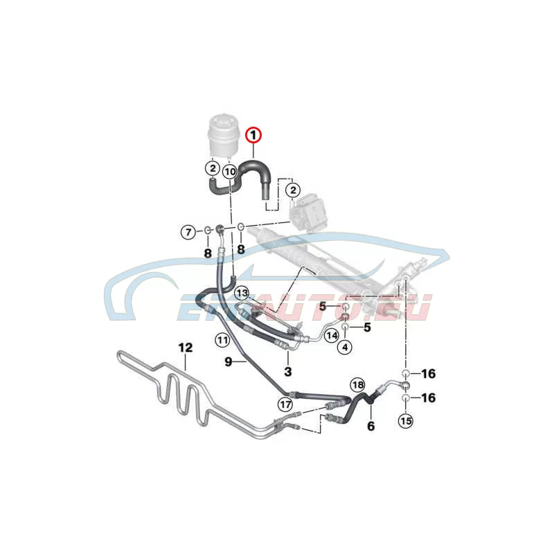 Genuine BMW Suction pipe (32416850281)