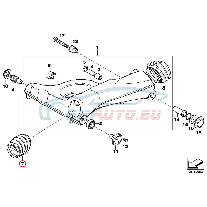 Original BMW Faltenbalg (33177672815)