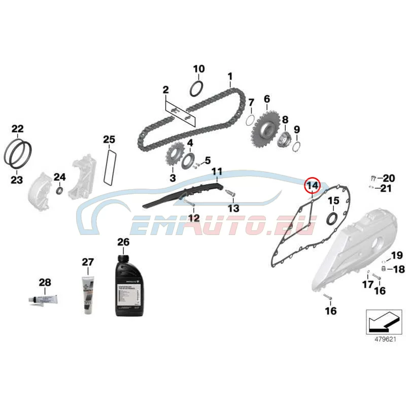 Original BMW Dichtung (33358564532)