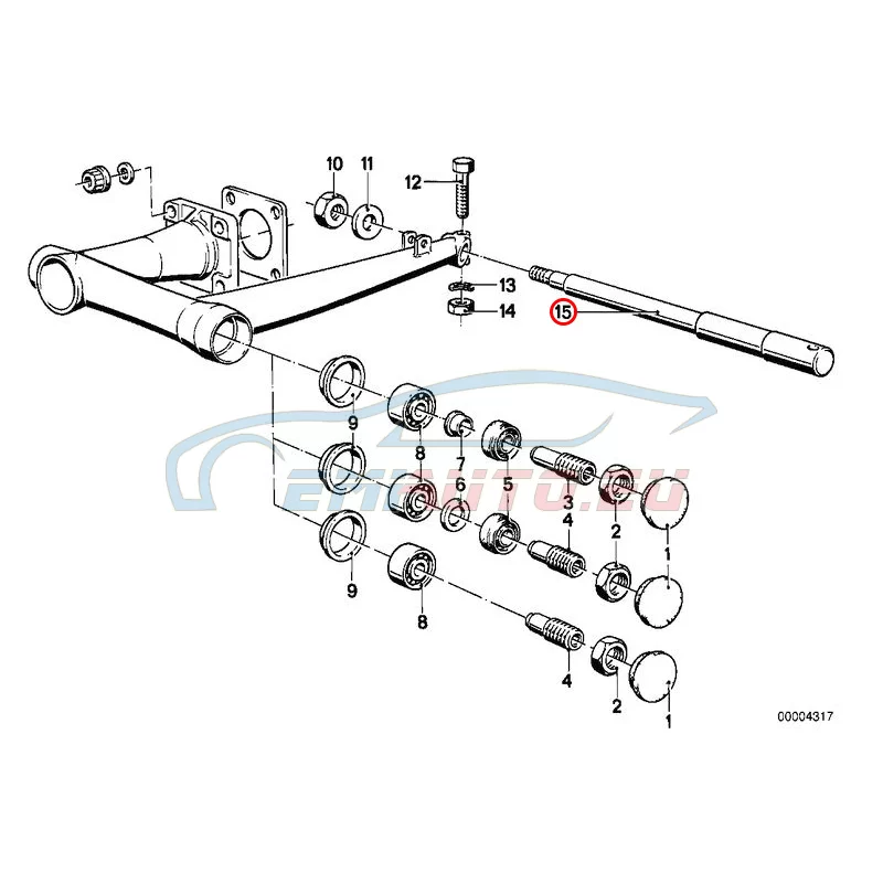 Original BMW Steckachse Scheibenbremse (33411235830)