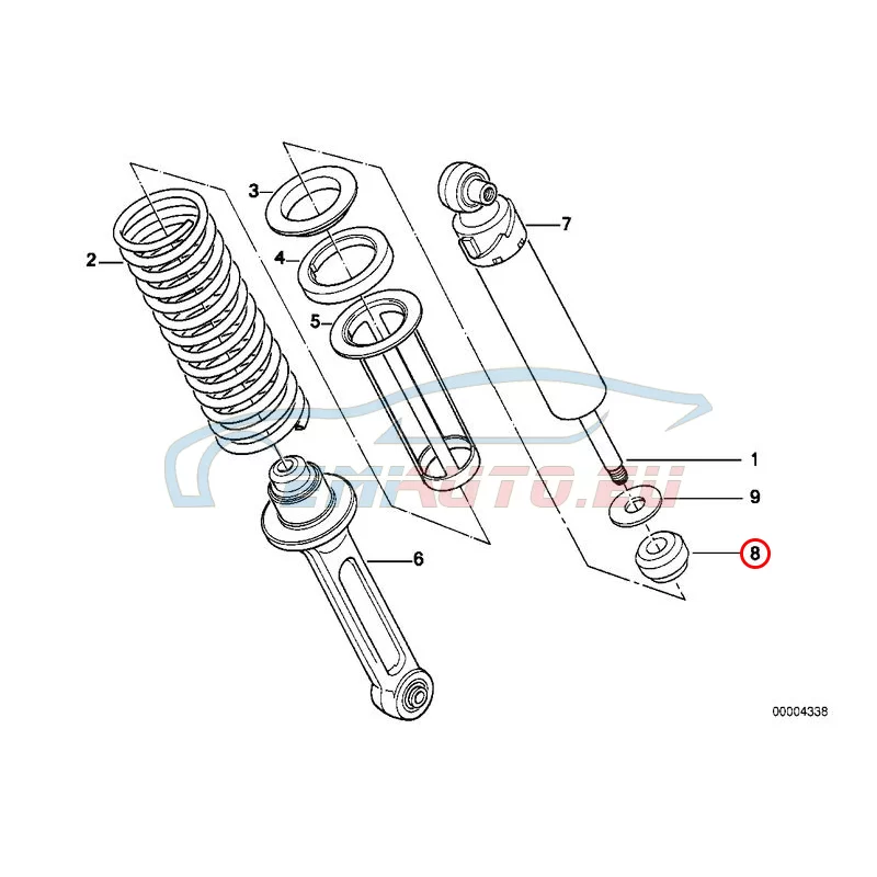 Original BMW Dämpfer (33531457885)