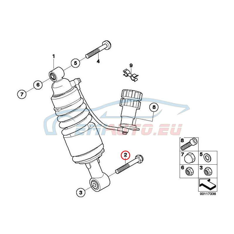 Original BMW Sechskantschraube (33532330374)