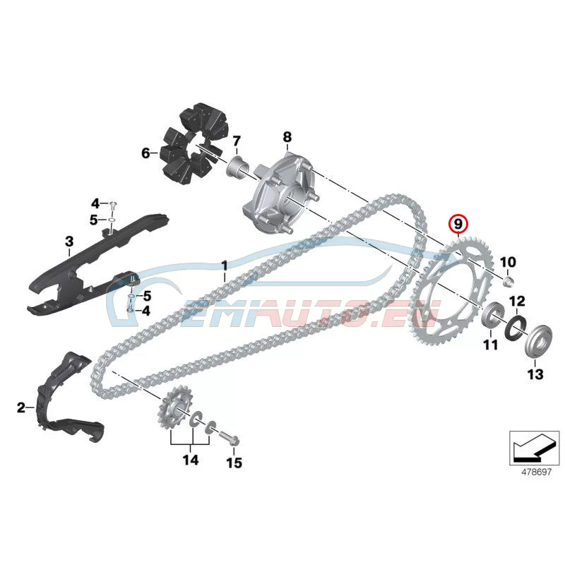 Original BMW Kettenrad (33818522841)