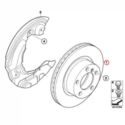 Original BMW Bremsscheibe belüftet (34116855000)