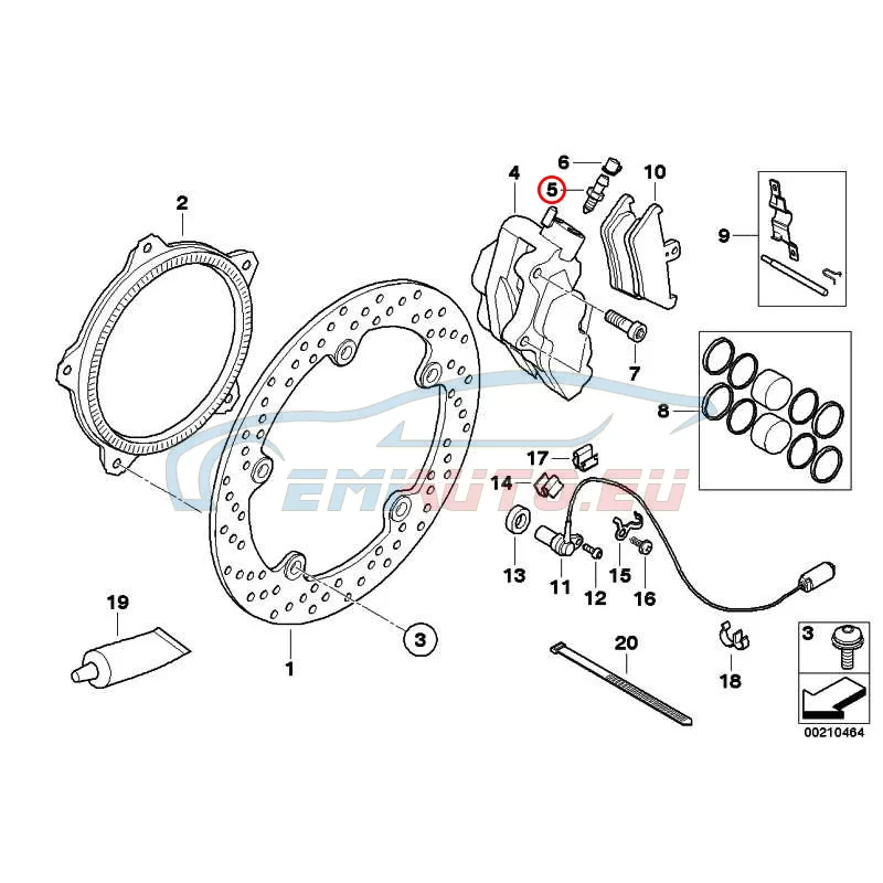 Original BMW Entlüfterschraube (34118520872)