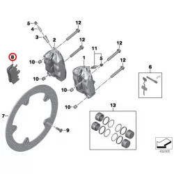 Original BMW Satz Bremsbeläge vorne (34118548028)