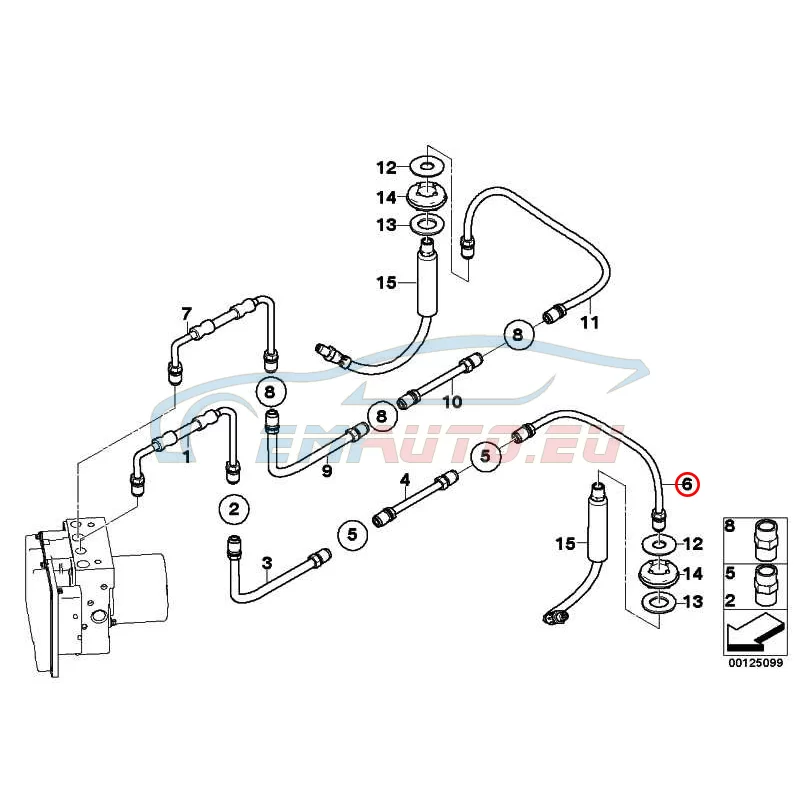 Original BMW Rohrleitung (34326772500)