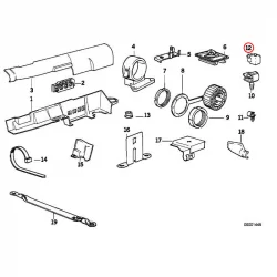 Original BMW Leitungshalter (34411154158)
