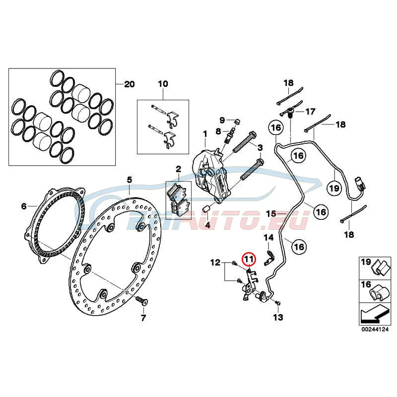 Original BMW Adapter Raddrehzahlsensor (34527713185)