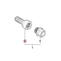 Genuine BMW WHEEL BOLT WITH CODE (36136786489)