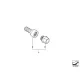 Genuine BMW WHEEL BOLT WITH CODE (36136786489)