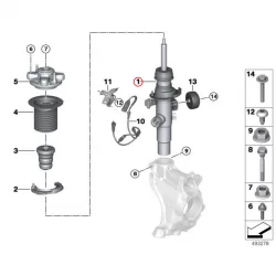 Оригинал BMW Аморт.стойка левая передняя VDC (37106895065)