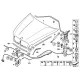 Genuine BMW RIGHT ENGINE HOOD HINGE (41007198618)