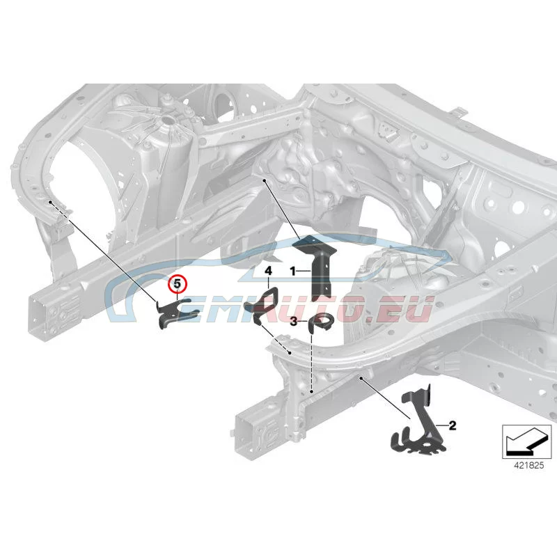 Genuine BMW Bracket. intake silencer (41007412938)