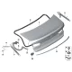 Genuine BMW Left trunk lid hinge (41007481967)