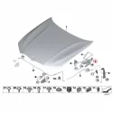 Genuine BMW Left engine hood hinge (41008494431)