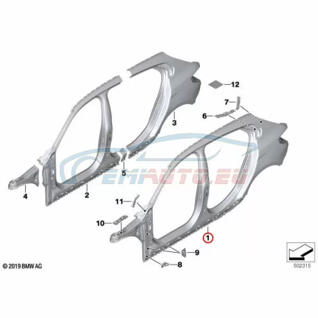 Genuine BMW 41219498394