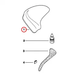 Genuine BMW RIGHT KNEE PAD (46632324762)