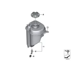 Genuine BMW Expansion tank (17137647290)
