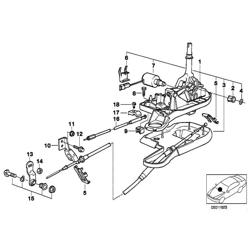 Genuine BMW INTERLOCK CABLE (32311095560)