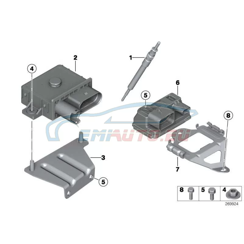 Genuine BMW Preheating control unit (12217798000)