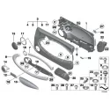 Genuine Mini Door trim panel left (51412759459)
