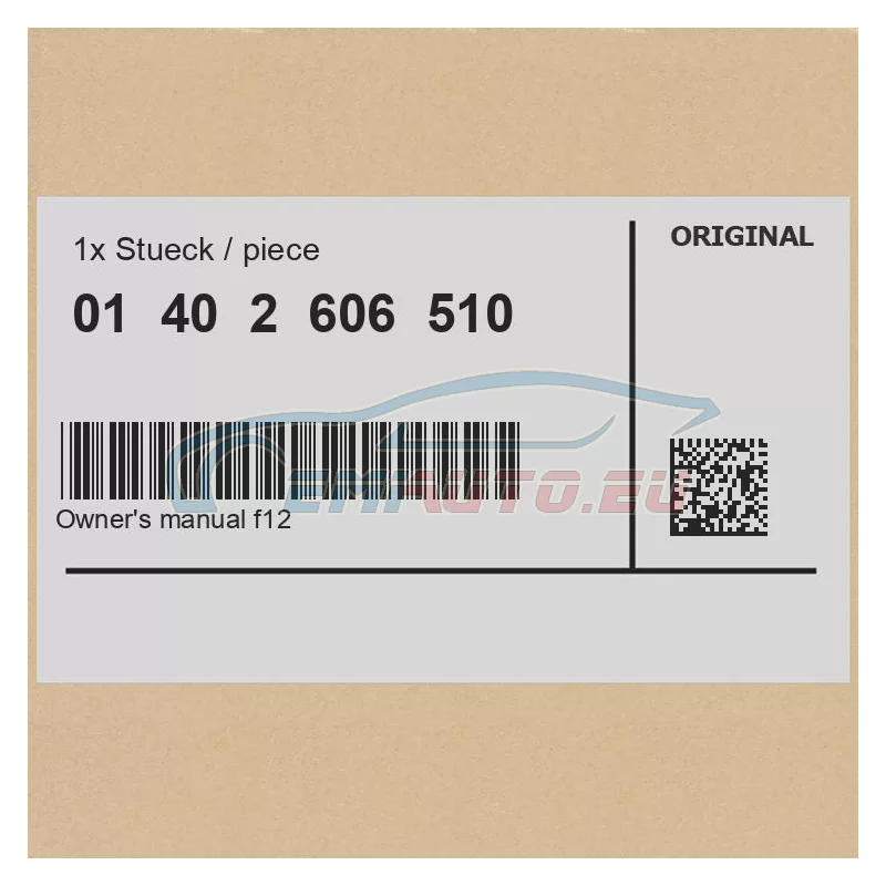 Genuine BMW 01402606510