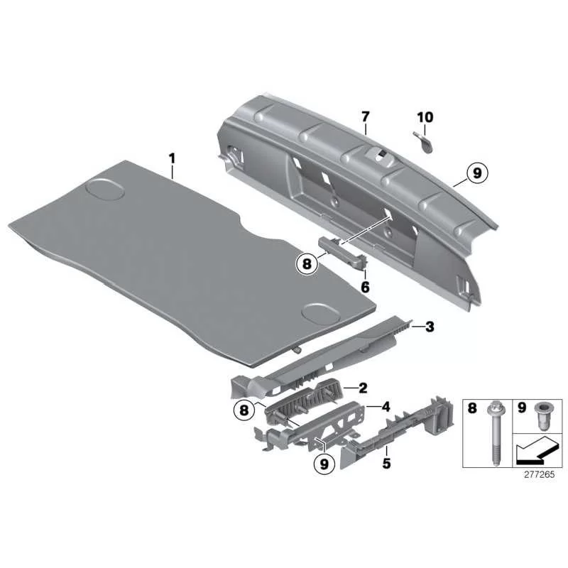 Genuine Mini Trim, loading edge, flat load floor (51479809004)