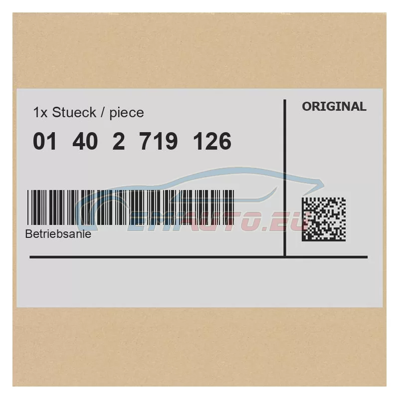 Genuine BMW 01402719126